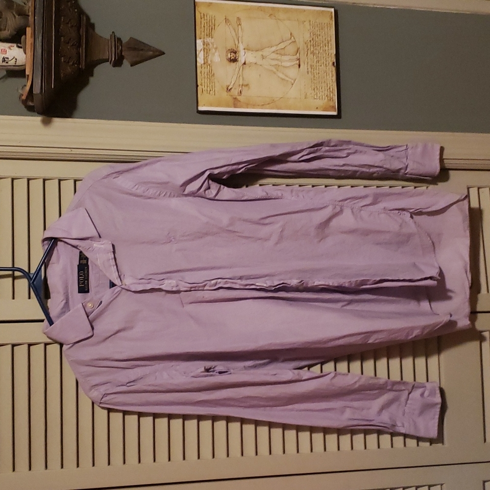 Purple Polo Dress Shirt